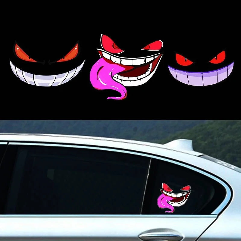 Gengar Devil Sticker – Reflective & Waterproof Pokémon Decal - up to 200km/h