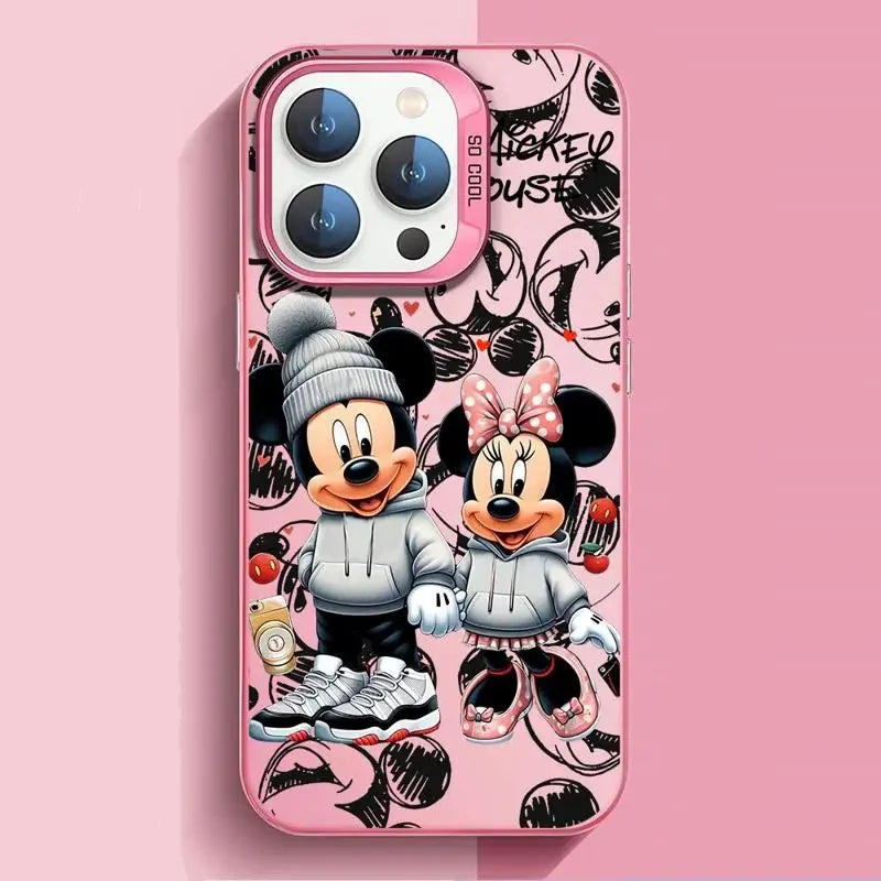 🎀 Disney Mickey & Minnie Full Screen Case – Cute & Protective for iPhone