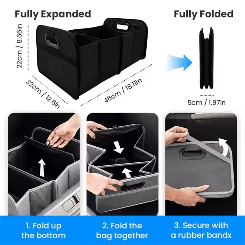 Collapsible Car Trunk Storage Box – Keep Your Car Neat & Organized 🚗📦