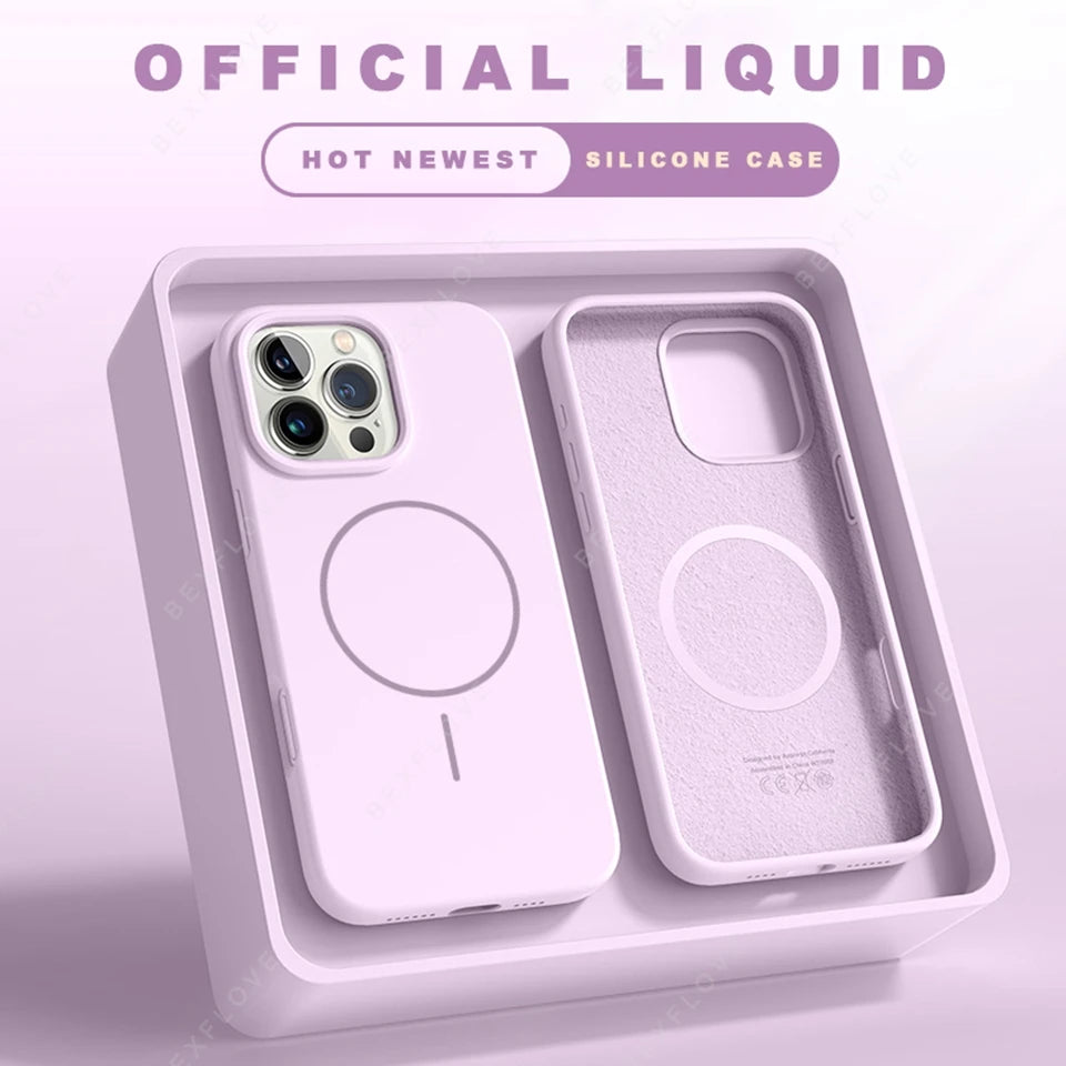 📱 Official Liquid Silicone Case with Lanyard – Soft Touch, Strong Grip 💼