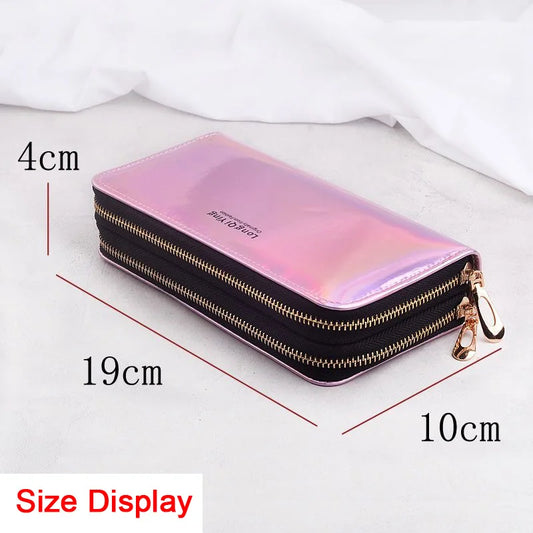 🌸 Elegant Long Zipper Clutch Wallet for Women