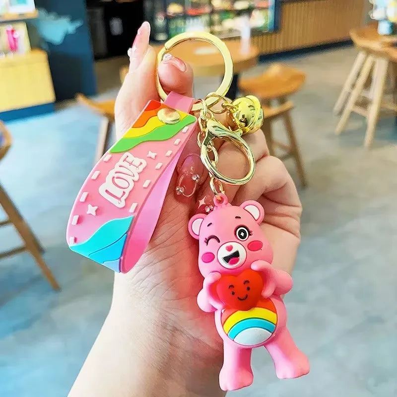🐻 Colorful Bear Keychain Duo – Cute & Cheerful Accessory! 🌈