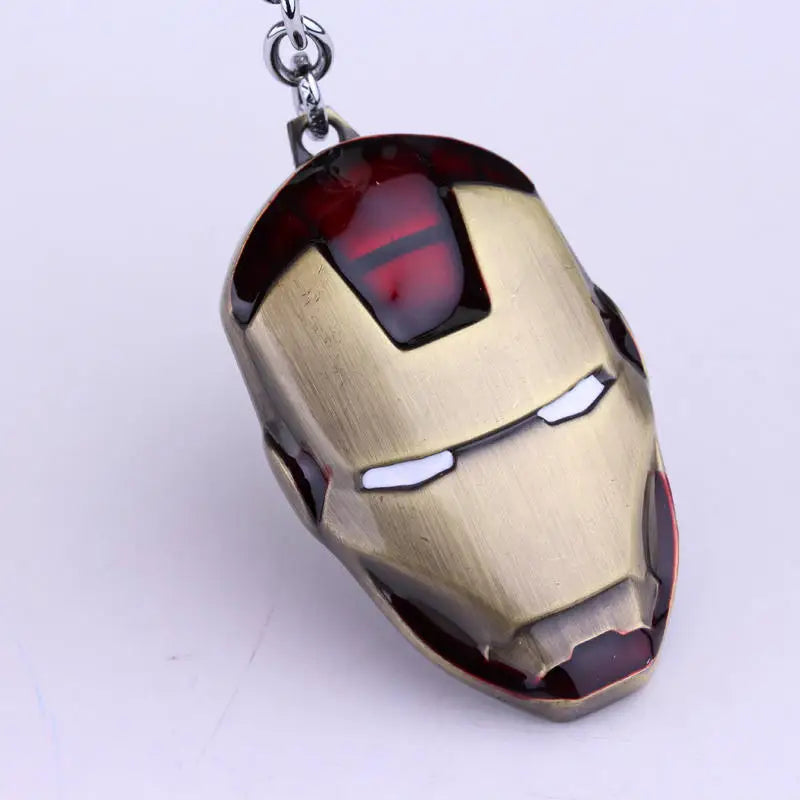 🦾 Iron Man Mask Keychain – Hero Power On Your Keys! 🔑✨