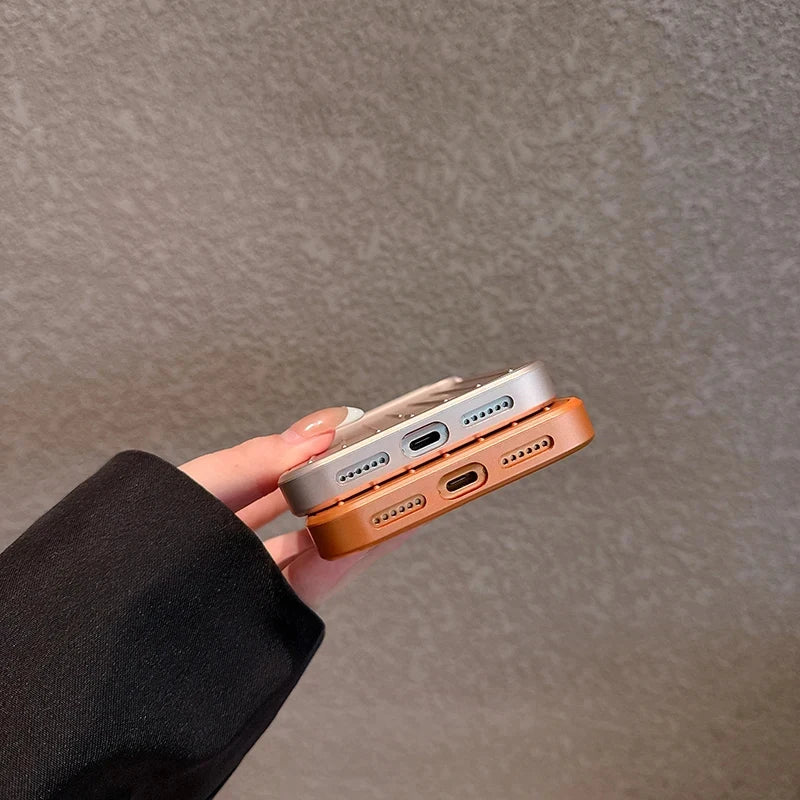 Luxury Suitcase Stripe Matte Phone Case for iPhone | Luggage Aesthetic Cover
