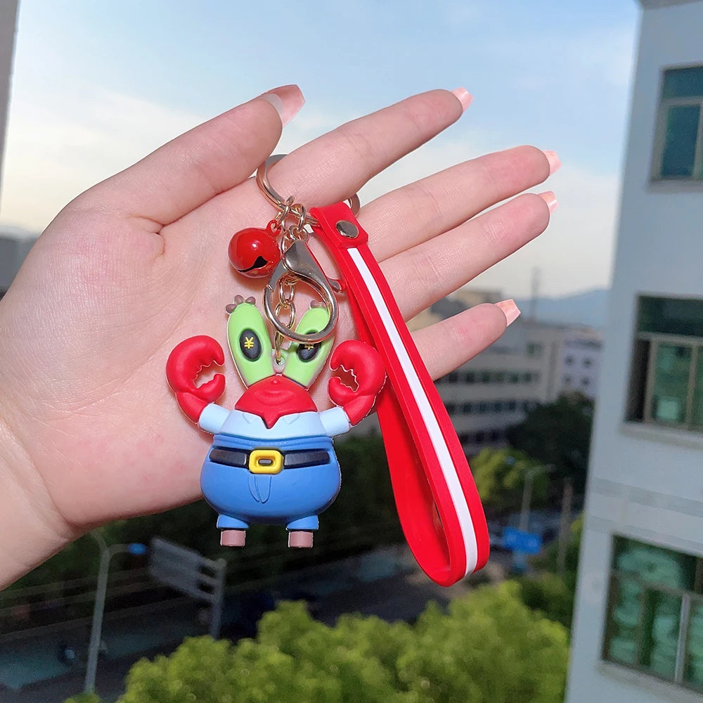 🧽💛 SpongeBob Keychain – Cute & Quirky PVC Fun! 🎉🔑