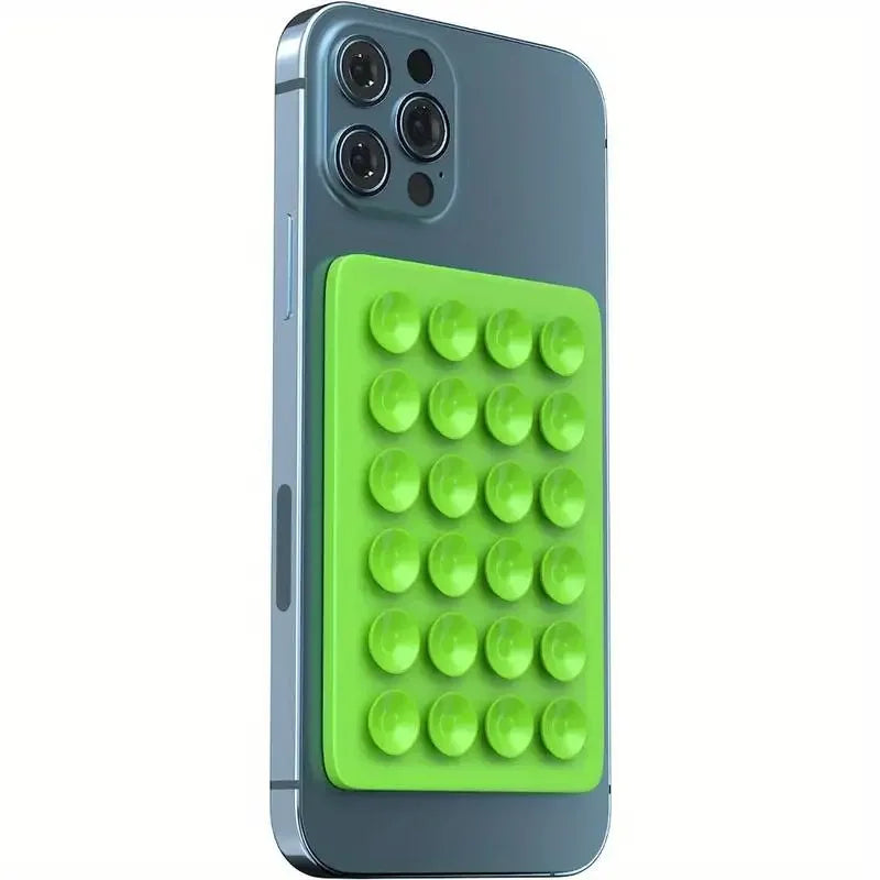 Silicone Suction Phone Holder 🧲 | Multifunctional Wall & Car Mount
