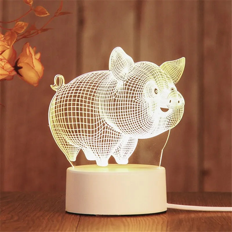 💡 Romantic LED Acrylic Night Light – The Perfect Gift for Any Occasion 🌙