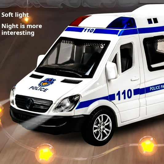 1:32 Alloy Emergency & Luxury Vehicle Model – Lights, Sounds & Pull Back Action