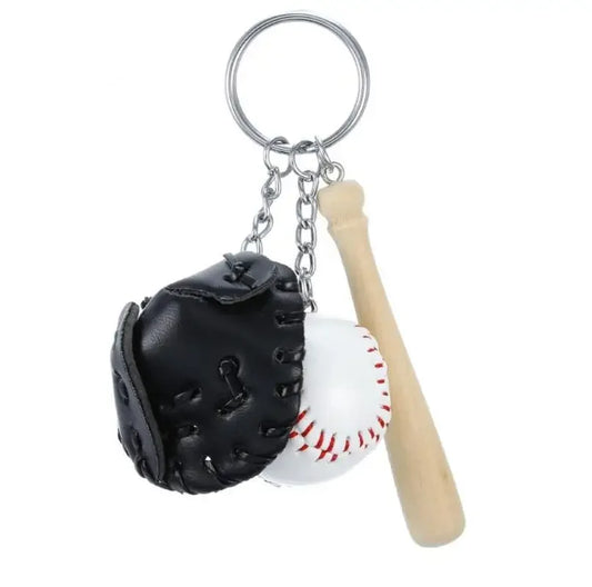 🧤⚾🎸 Creative Baseball & Guitar Keychain – Multi-Tool Keyring Gift