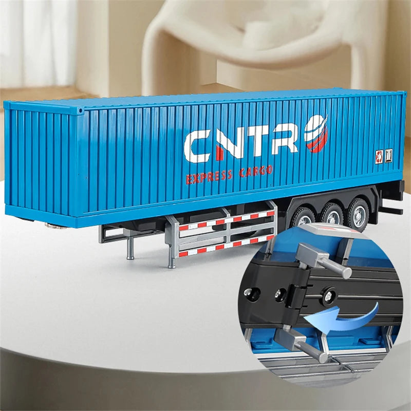 🚛 CNTR Express Blue Container Truck – 1:50 Scale Diecast Model
