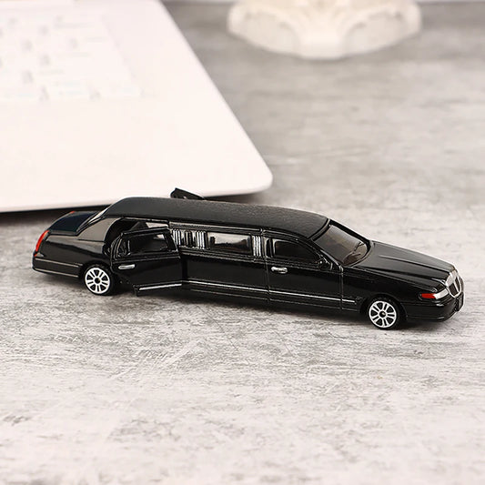🚗✨ Diecast Luxury Limousine Model – Pull Back Toy with Opening Doors