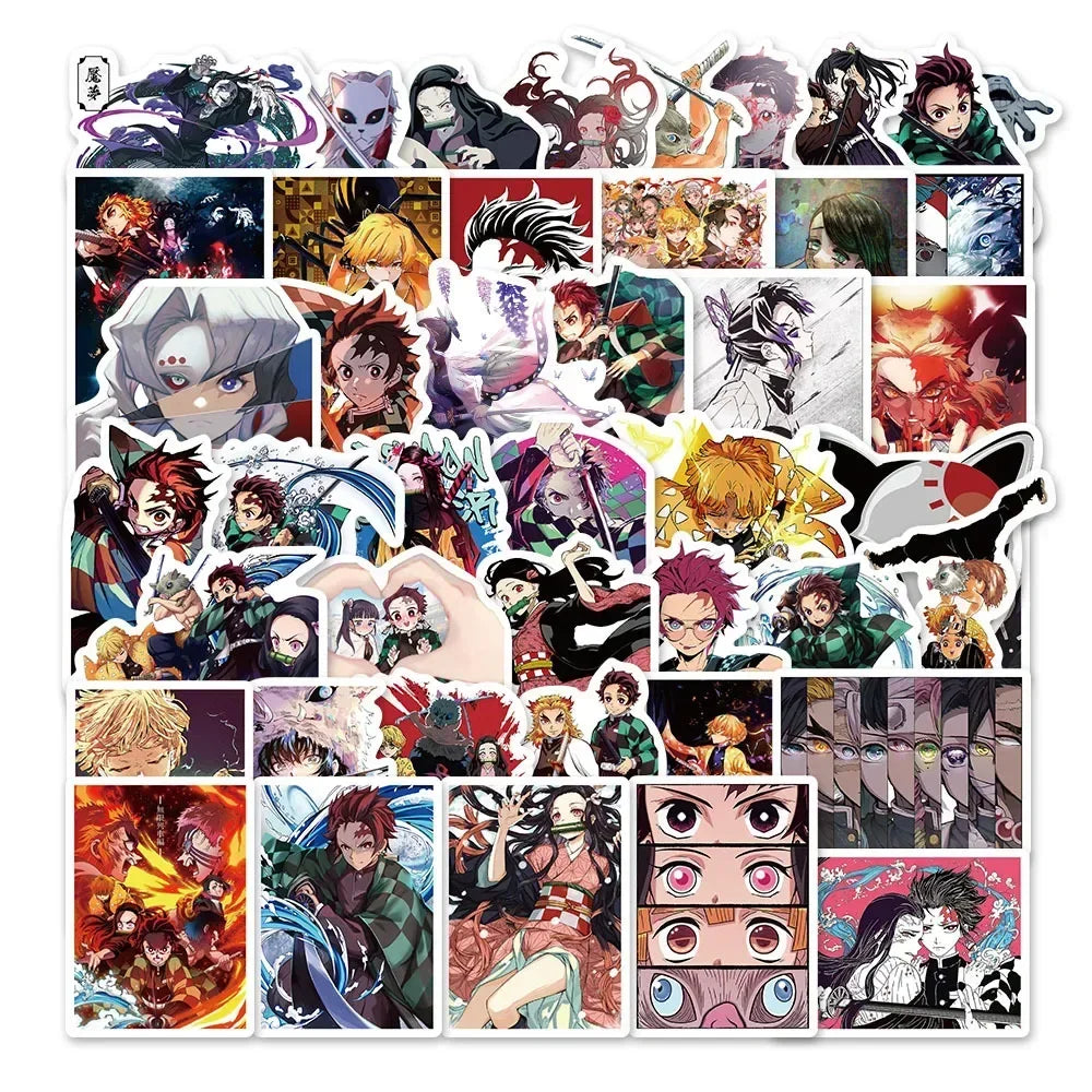 🎉✨ Mega Anime & Gaming Sticker Bundle – 50pcs ✨🎉