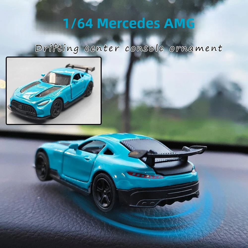 🚗💨 Rotating Drift Car Ornament – Dashboard Racing Model Decoration