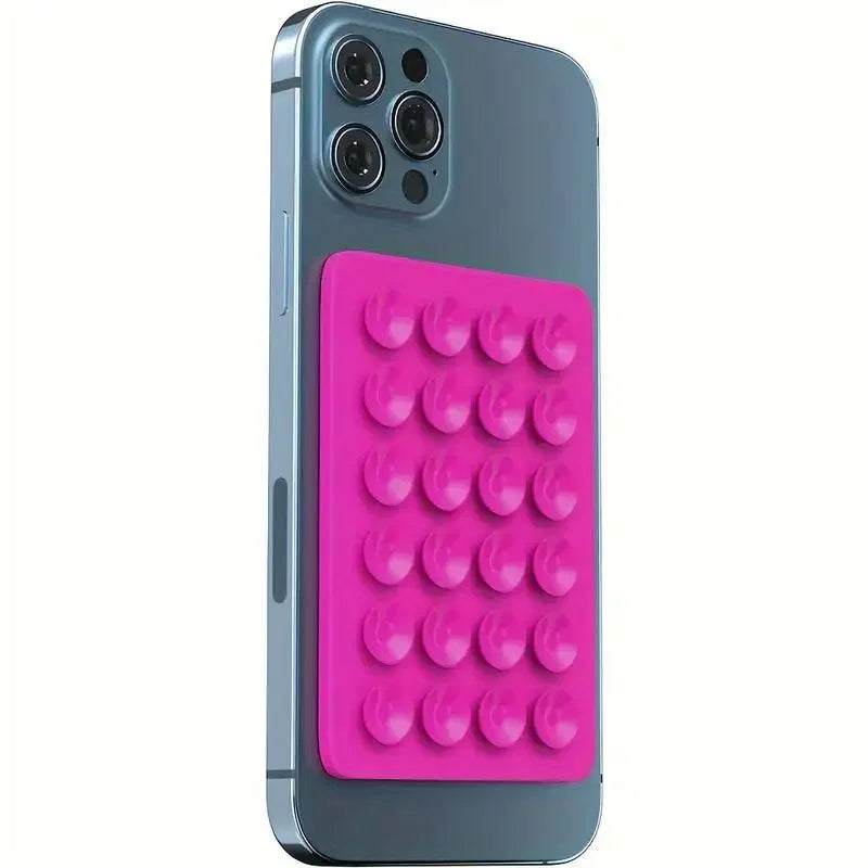Silicone Suction Phone Holder 🧲 | Multifunctional Wall & Car Mount