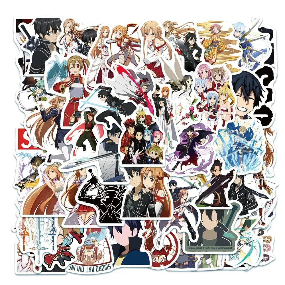 🎉✨ Mega Anime & Gaming Sticker Bundle – 50pcs ✨🎉