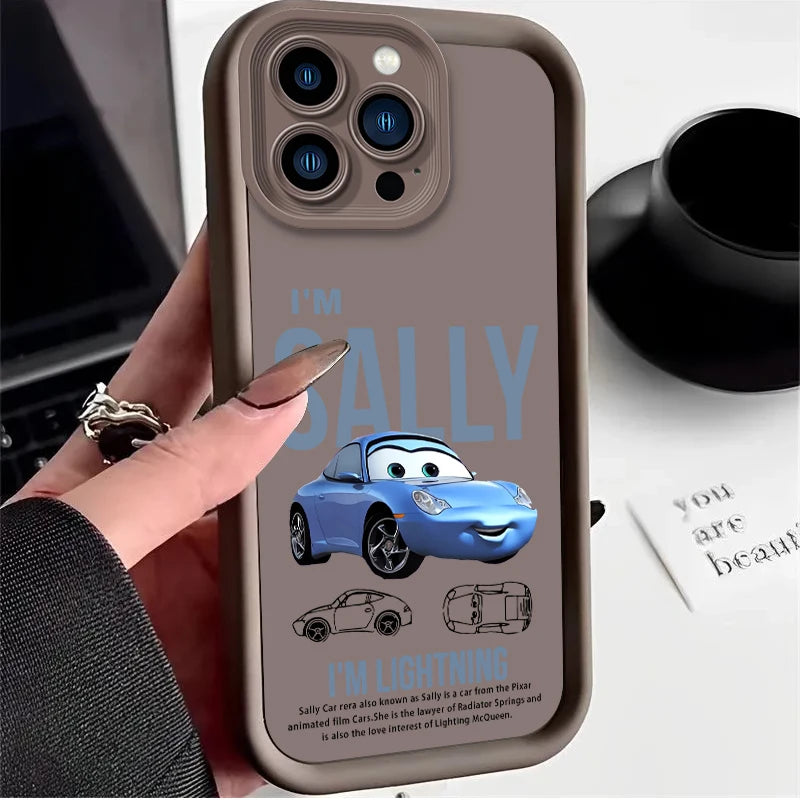 Lightning McQueen & Sally iPhone Case – Speed Meets Style! ⚡📱