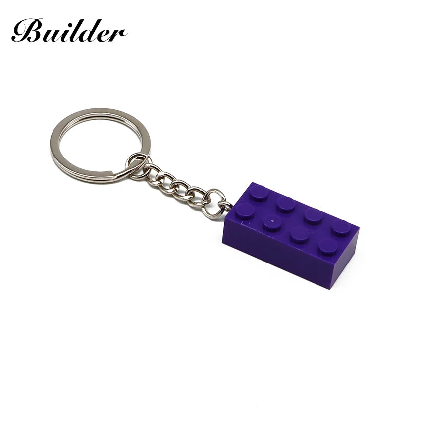 LEGO Style Keychain 🔑🧱 | Colorful Fun for Your Keys!