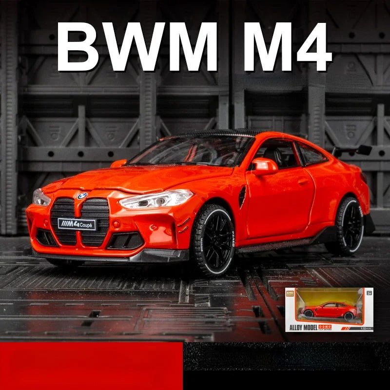🏁 1:32 BMW M4 Supercar Model – Alloy Diecast with Lights & Sound 🚗✨