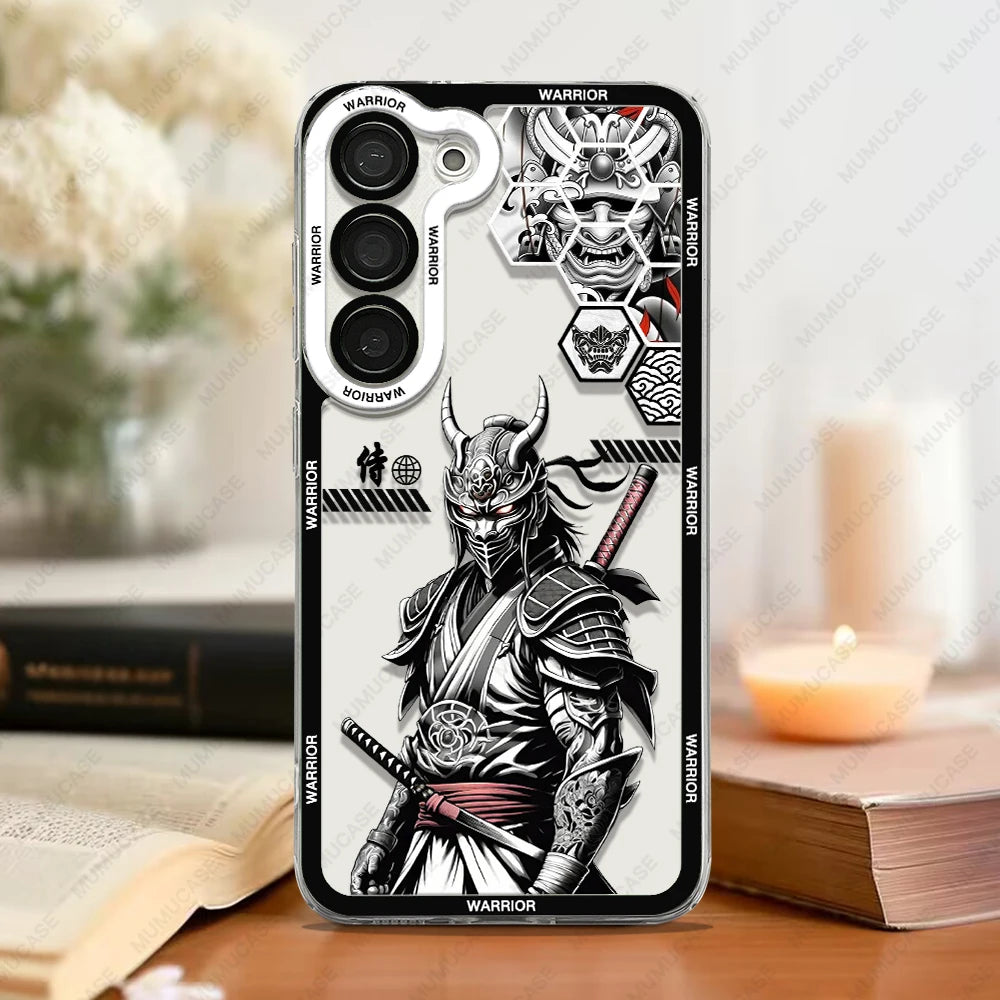 Samurai Spirit – Soft TPU Phone Case with Japanese Art for Samsung