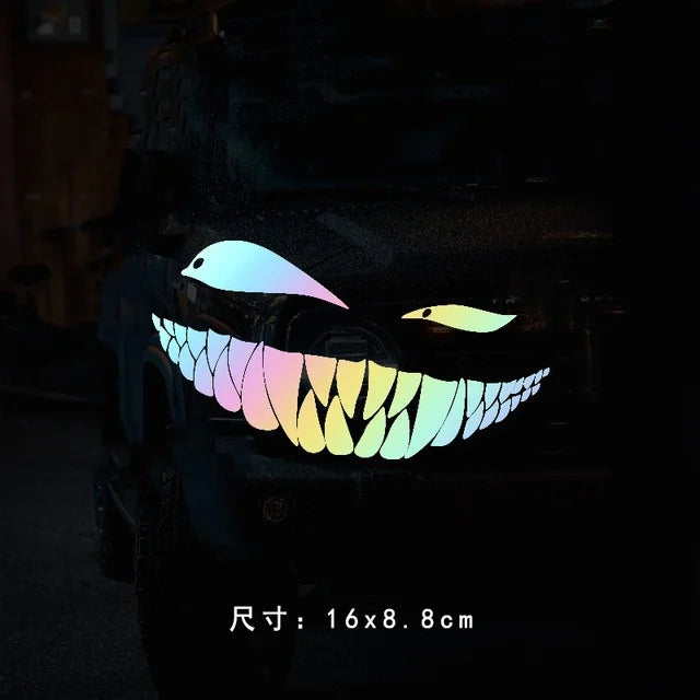 😈 Demon Smile for Your Car – Stand Out on the Road! 🔥