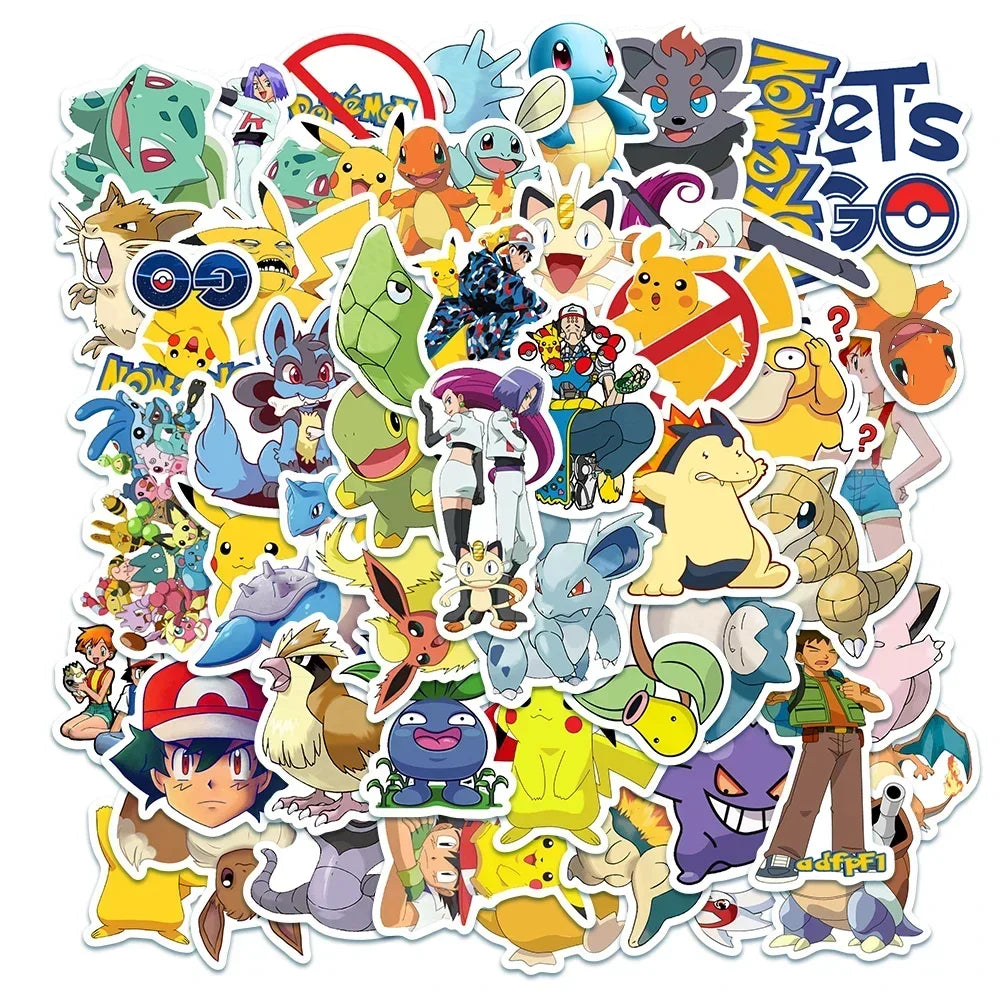 🎉✨ Mega Anime & Gaming Sticker Bundle – 50pcs ✨🎉