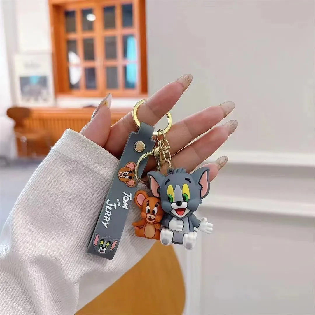 🐱🧀 Tom & Jerry Keychain Duo 🎬✨