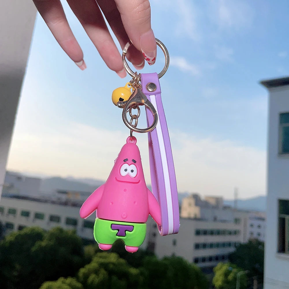 🧽💛 SpongeBob Keychain – Cute & Quirky PVC Fun! 🎉🔑
