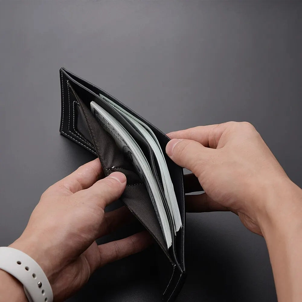 🖤 Sleek & Slim PU Leather Men’s Wallet – Everyday Style, Effortlessly Cool