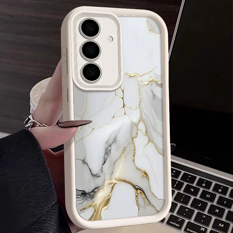 🌀 Marble Pattern Case – Elegant TPU Cover for Samsung Galaxy