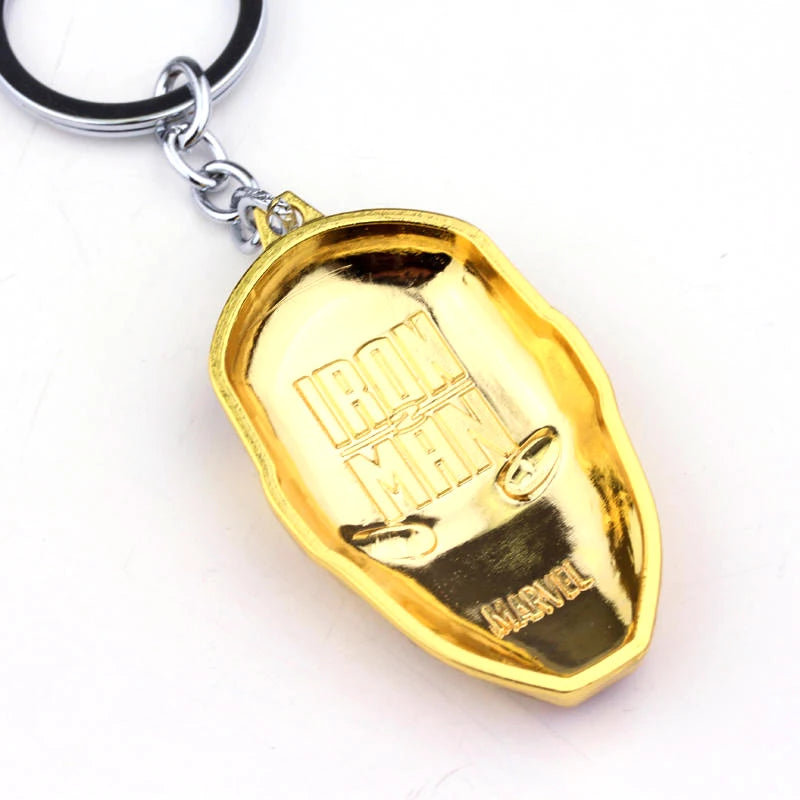 🦾 Iron Man Mask Keychain – Hero Power On Your Keys! 🔑✨