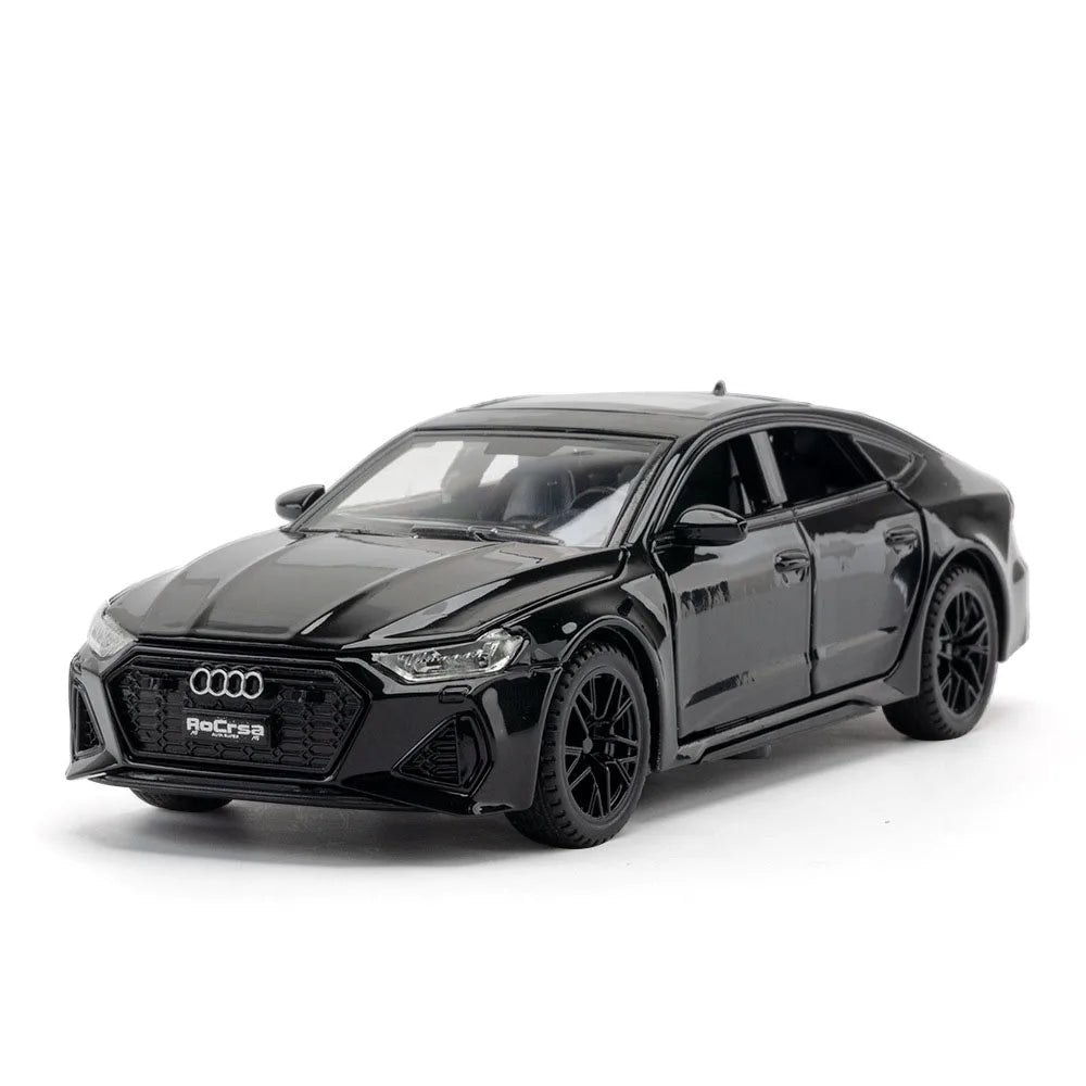 1:32 Audi RS7 Sportback Diecast Model Car – 6 Doors, Pull-Back, Lights