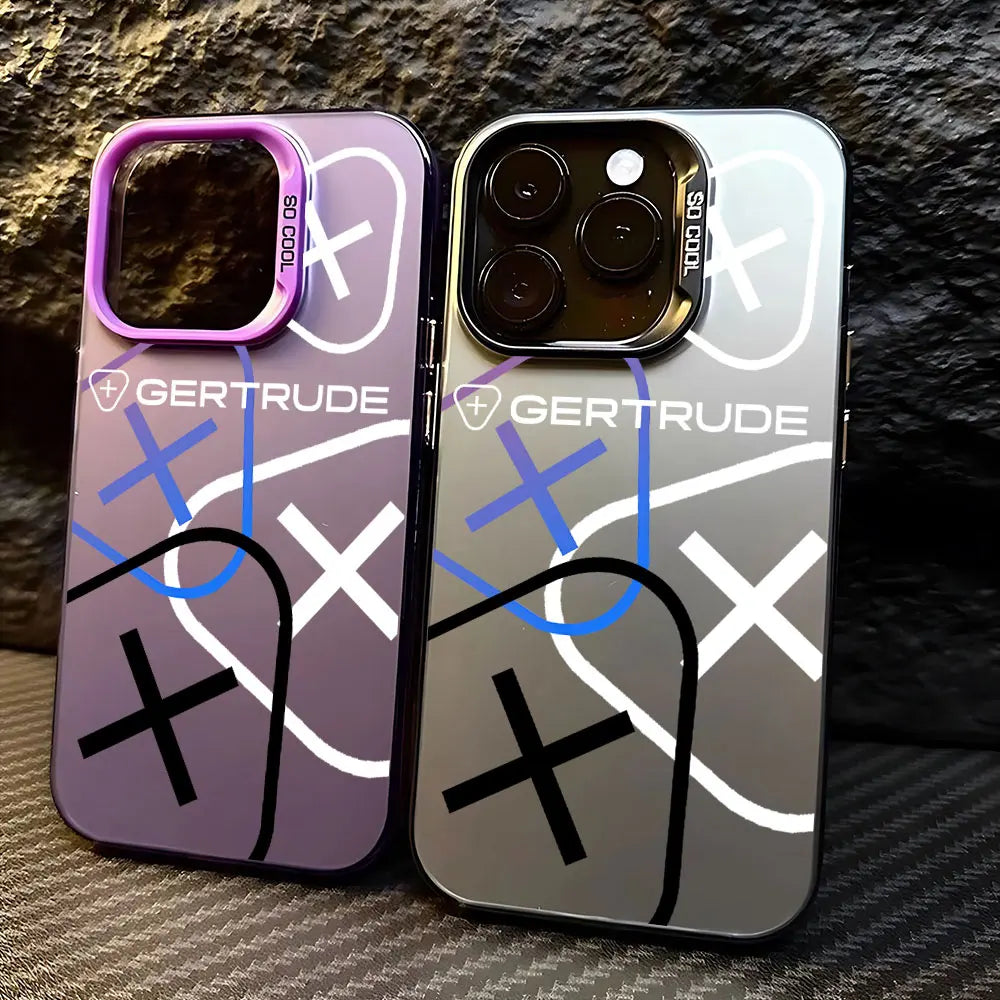 💖 Lovely Fashion Case – Matte Anti-Fall Cover for iPhone