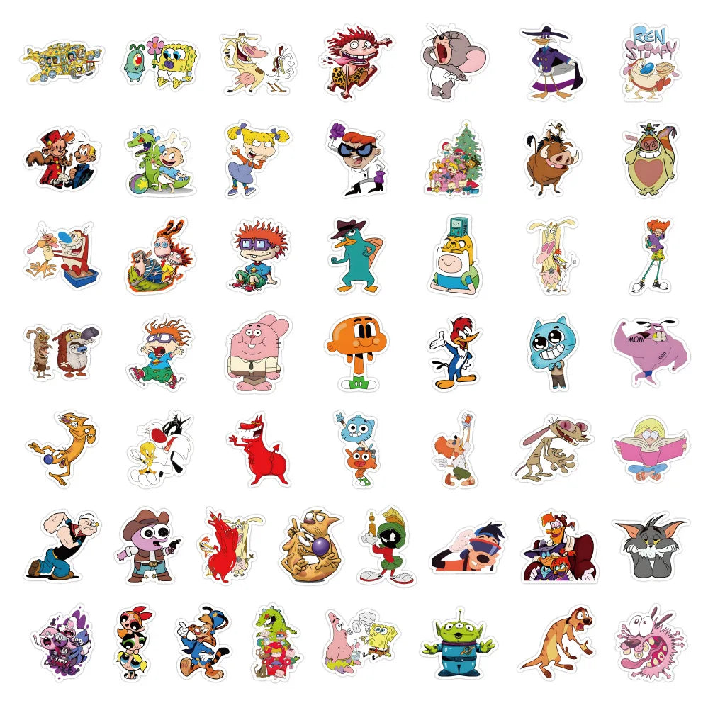 🎉🦊 Cartoon Animal Sticker Mega Pack/50pcs 🐷🐻