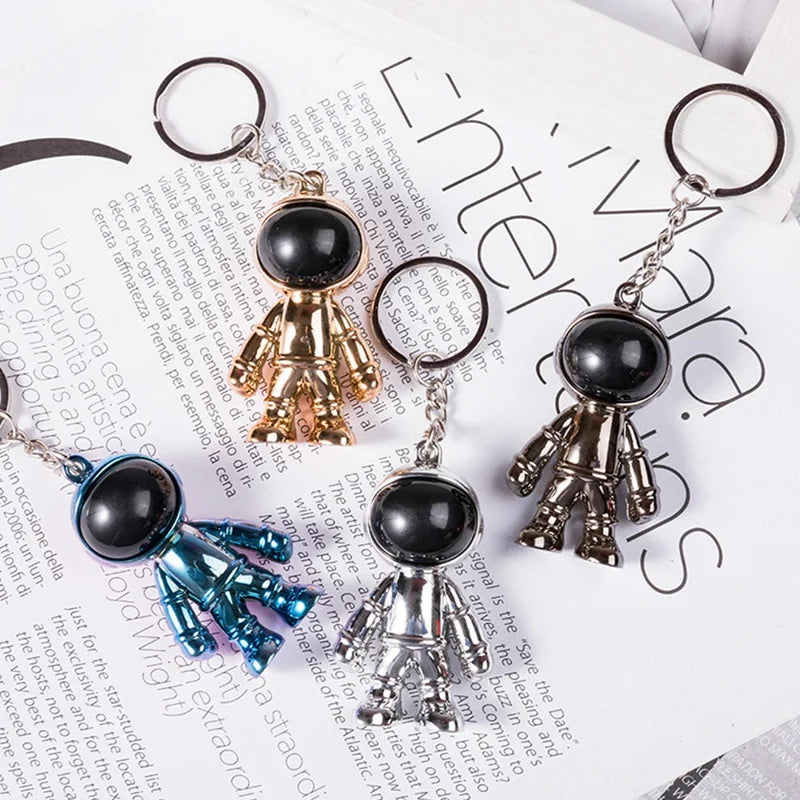 🚀👨🚀 Metallic Astronaut Keychain Collection 👨🚀🚀