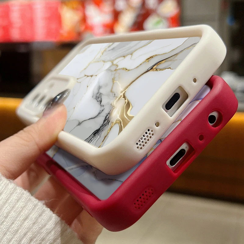 🌀 Marble Pattern Case – Elegant TPU Cover for Samsung Galaxy