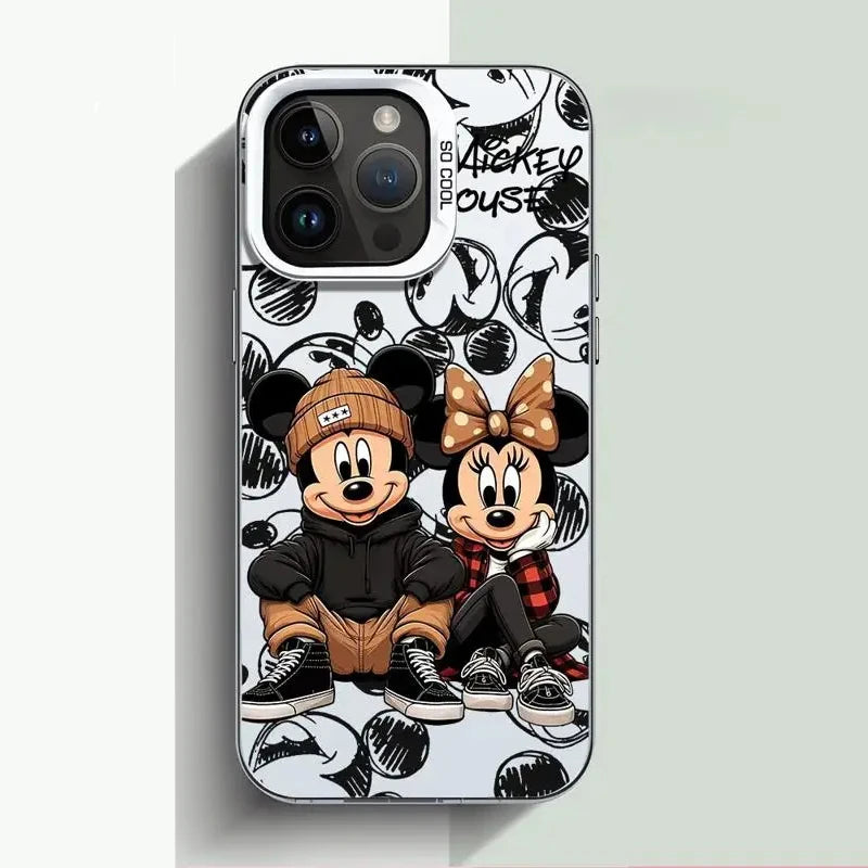 🎀 Disney Mickey & Minnie Full Screen Case – Cute & Protective for iPhone