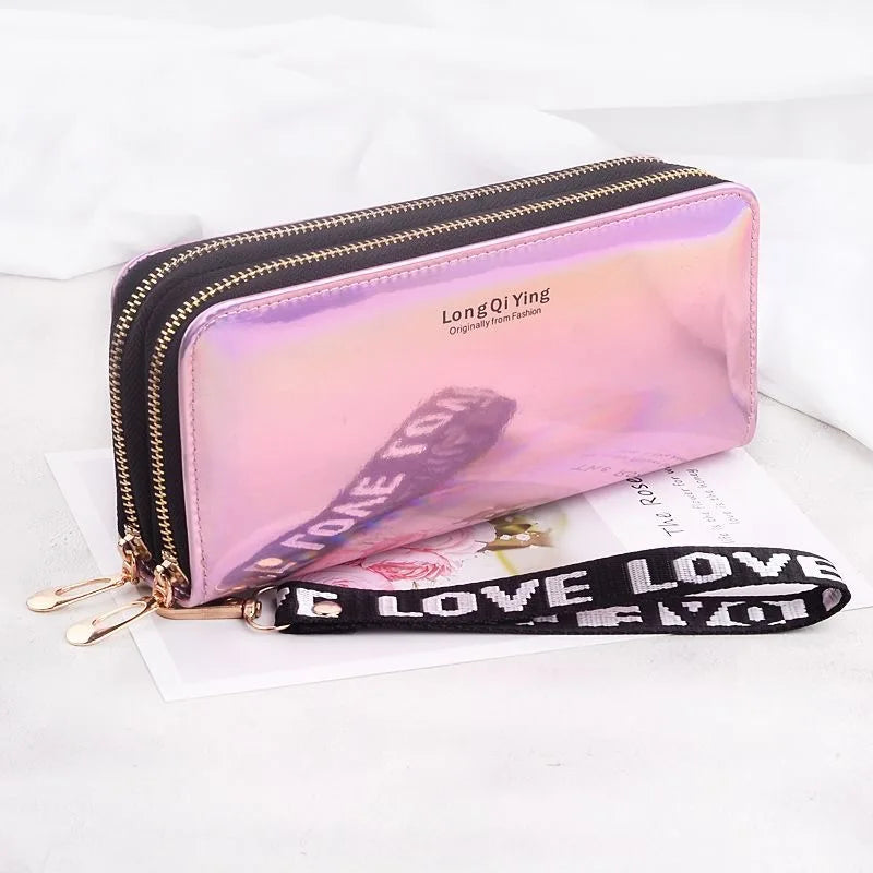 🌸 Elegant Long Zipper Clutch Wallet for Women
