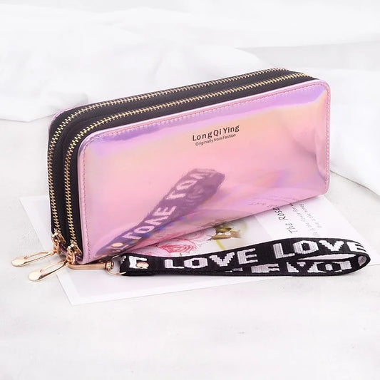 🌸 Elegant Long Zipper Clutch Wallet for Women