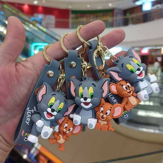 🐱🧀 Tom & Jerry Keychain Duo 🎬✨