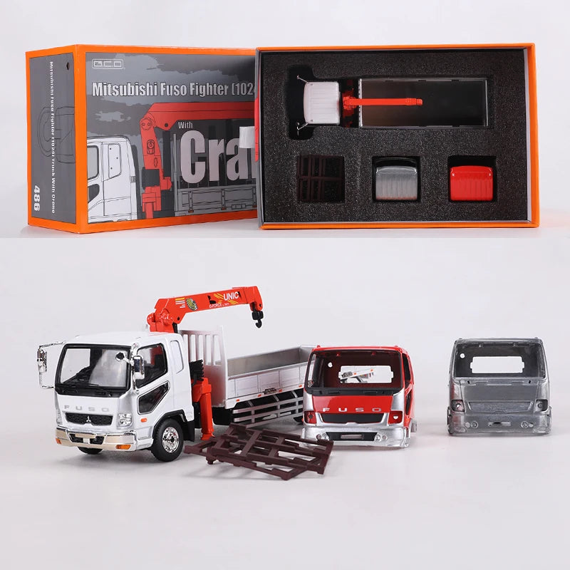 🚛 Die-Cast Crane Truck Model – Heavy-Duty Realism for Collectors & Enthusiasts 🏗️