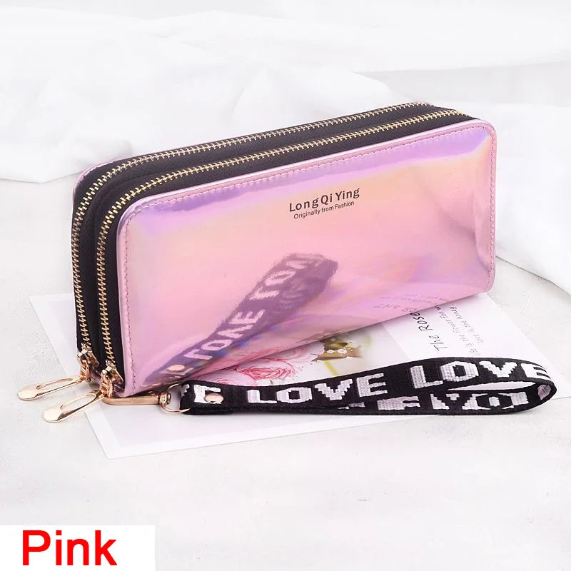 🌸 Elegant Long Zipper Clutch Wallet for Women