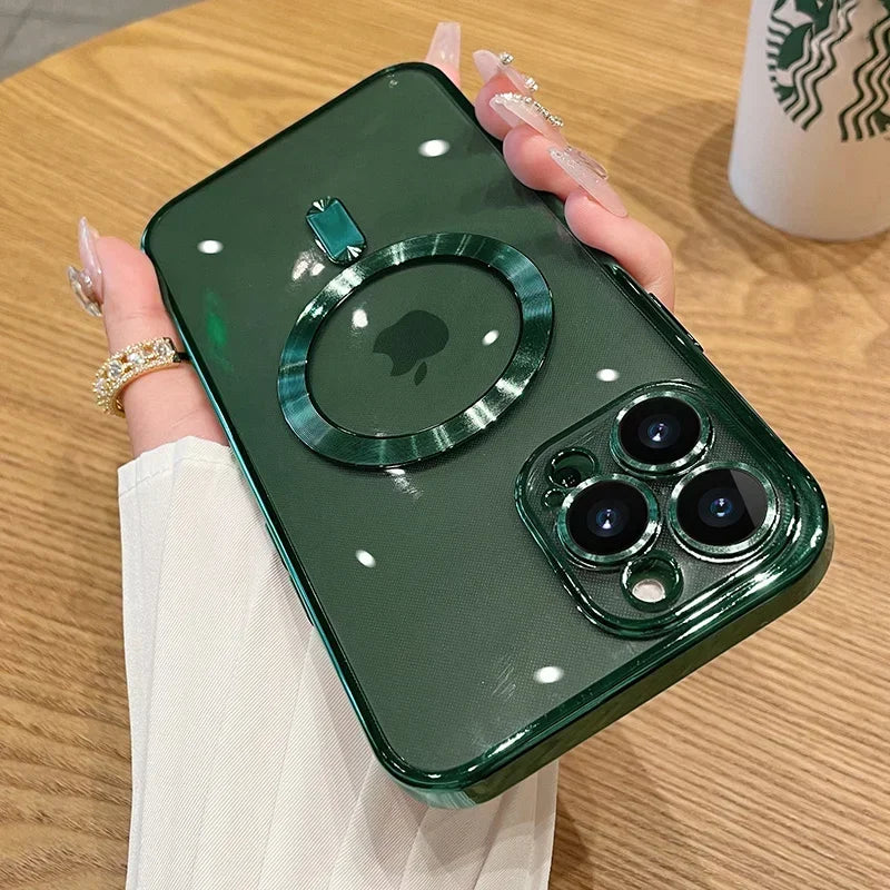 🛡️ Luxury Chrome Edge MagSafe Case – Premium Protection & Shine for iPhone