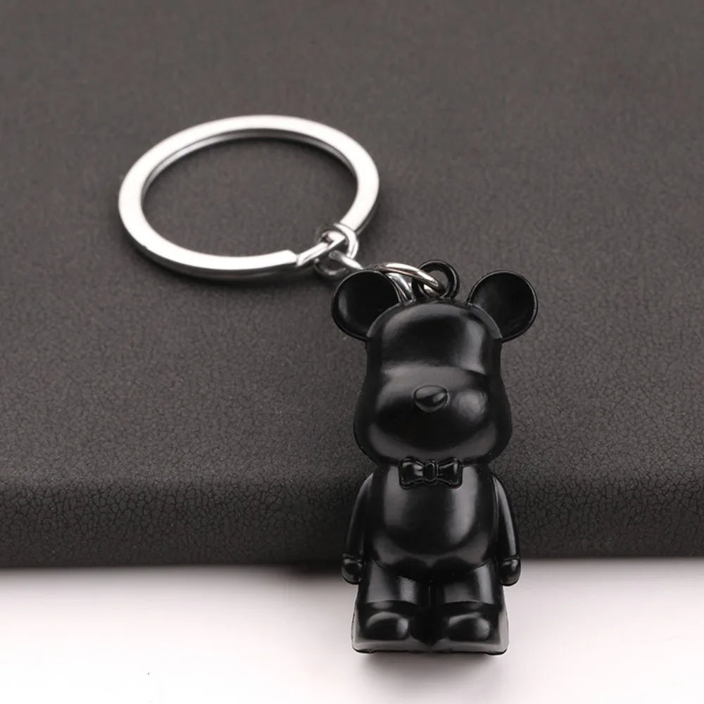 ✨ Stylish Bear Keychain – Metallic Charm with Personality 🐻