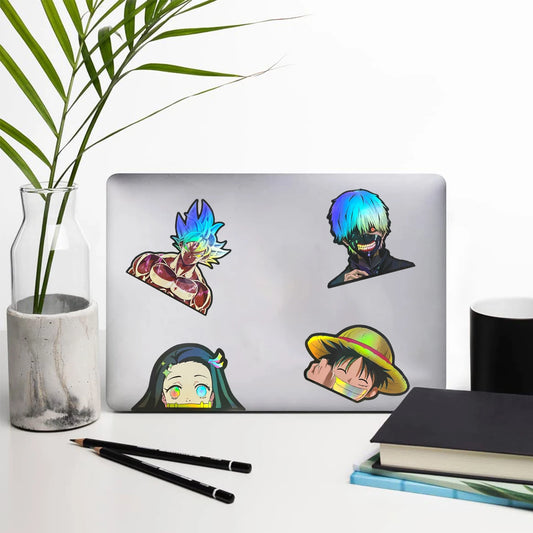 🌈✨ Anime Holographic Sticker Pack – Epic Edition! ✨🌈