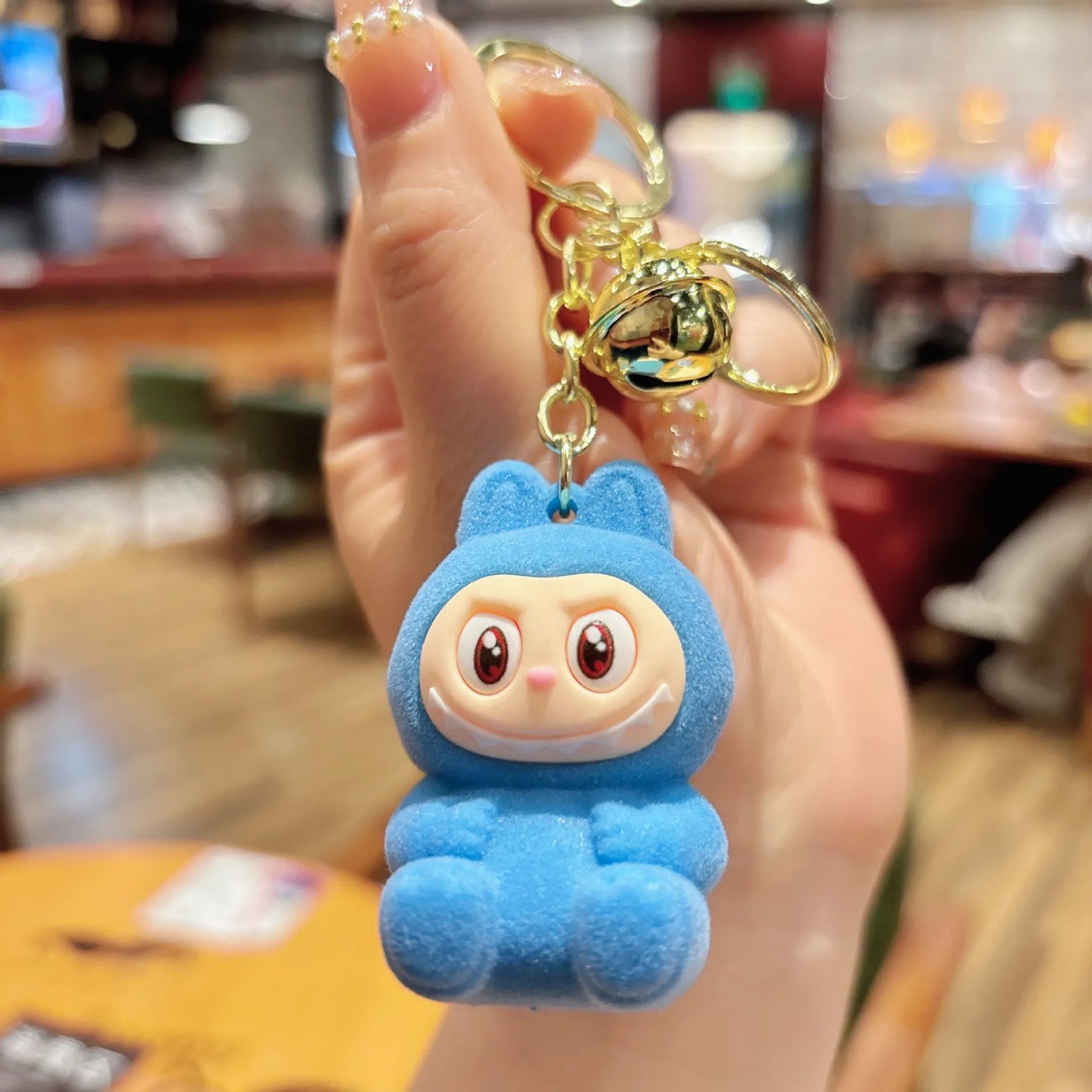 🐰 Cute Plush Bunny Keychain – Soft & Colorful