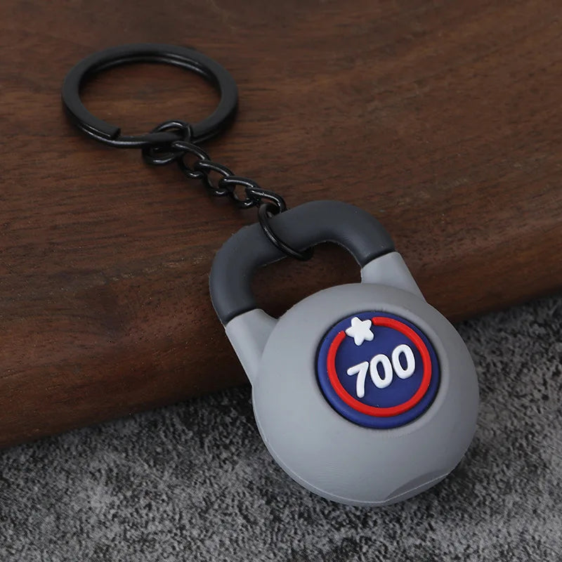 Gym Keychain Collection – Kettlebell, Dumbbell & Weight Plate Keychains