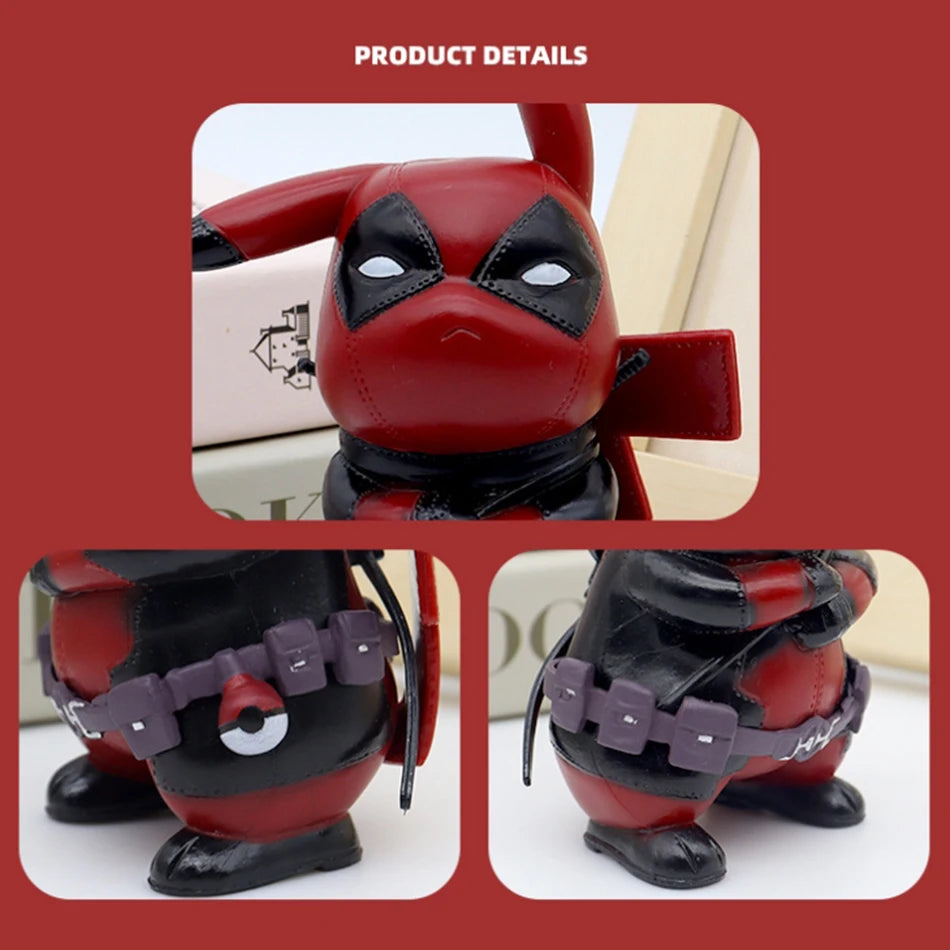 ⚡ 12cm Pikachu Cosplaying Deadpool – Fun Desktop Figure