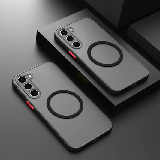 🧲 Sleek Matte Magnetic Case – For Samsung Galaxy | Frosted Finish & Wireless Charging