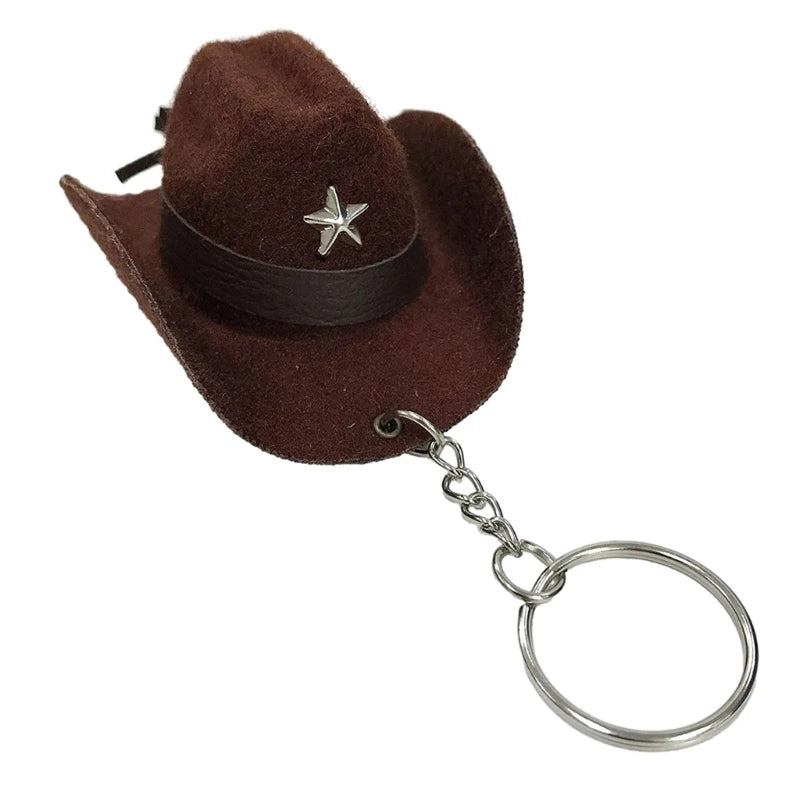 🤠 Cowboy Hat Keychain – Wild West Style Accessory 🌵