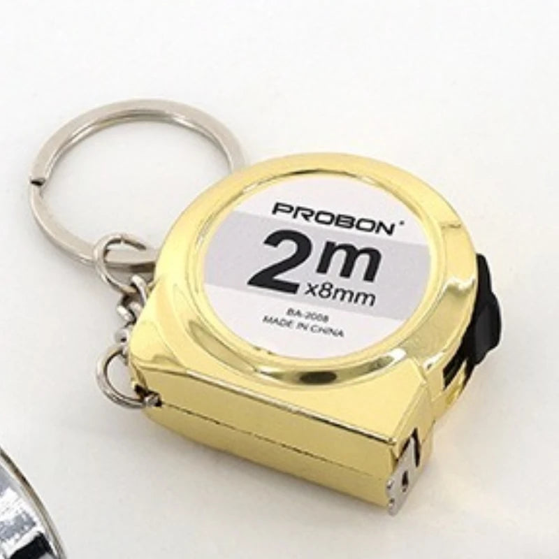 📏 Mini Tape Measure Keychain – Dual Side Metric & Inch 🎯